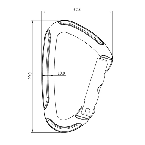 A750KNS — Carabiner / Quickdraw manufactured in Taiwan