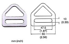 116 — Buckles/D-rings manufactured in Taiwan