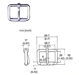 221 — Buckles/D-rings manufactured in Taiwan