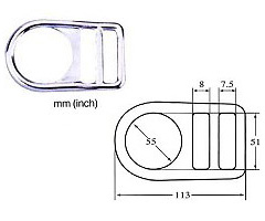 405 — Buckles/D-rings manufactured in Taiwan