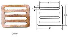 115 — Buckles/D-rings manufactured in Taiwan