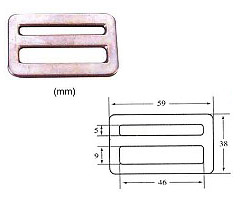 612 — Buckles/D-rings manufactured in Taiwan