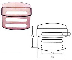 110 — Buckles/D-rings manufactured in Taiwan