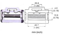 202 — Buckles/D-rings manufactured in Taiwan