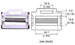 201 — Buckles/D-rings manufactured in Taiwan