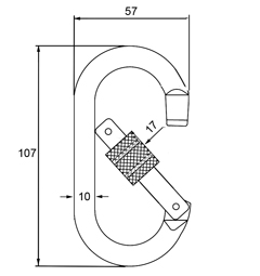 2442KSG — Connectors/Snap Hook manufactured in Taiwan